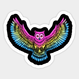 Pan Owl Sticker